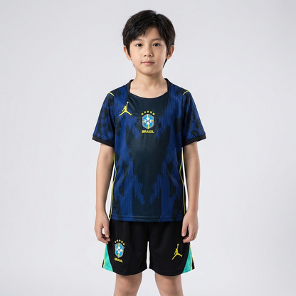 Conjunto Infantil Brasil Away 26/27