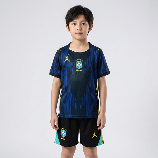 Conjunto Infantil Brasil Away 26/27