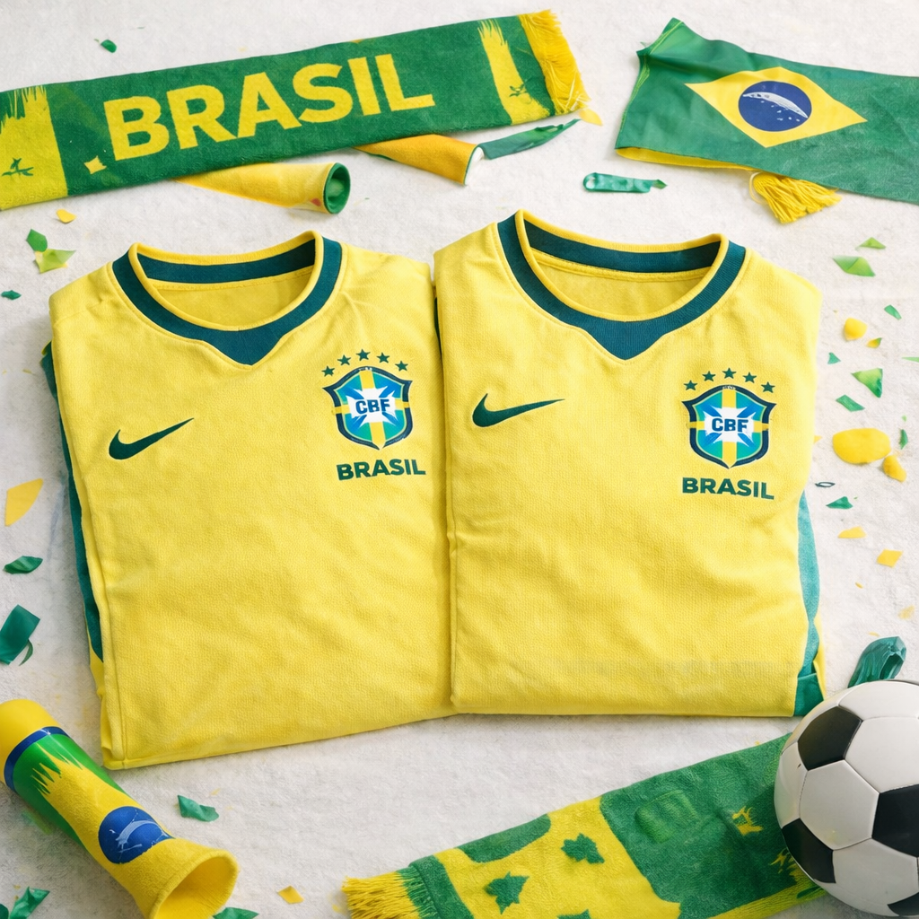 Kit Camisas Brasil Casal 🏳️‍🌈 – Garanta o de vocês hoje
